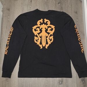 Chrome Hearts Orange Dagger Mens Large Long Sleeve